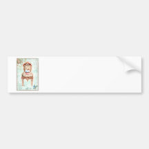 French Cupcake Victorian Style Bumper Sticker