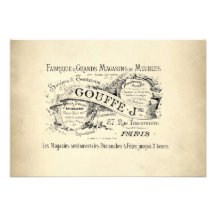 French Department Store Sign Announcements