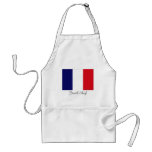 French flag chef apron
