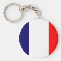French Flag Design - OUI ! Key Chains