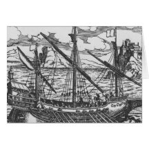 French galley greeting cards