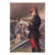 French General Joseph Gallieni by Ferdinand Roybet Personalized Invitation