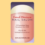 French Manicure Nail Technician Business Cards business cards