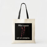 French "My boyfriend is a vampire" Canvas Bags