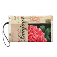 French Peony Bonjour Wristlet