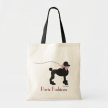 French Poodle Tote Bag
