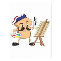 French Toast Artist Post Card