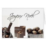 French vintage style christmas card