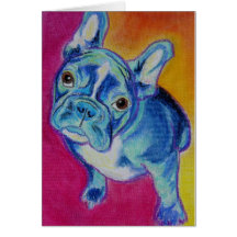 Frenchie #1 greeting card