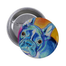 Frenchie #1 pinback button