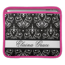 Frenchy Chandelier Hot Pink Ipad Sleeve