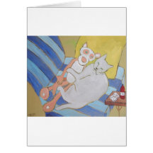 Frenchy w/pink panther greeting cards