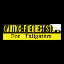 Frequent Stops Tailgaters Bumper Sticker bumper stickers