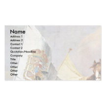 Frescoes In The Royal Palace Of Madrid Scene Business Card Template