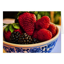 Fresh Berries Greeting Card