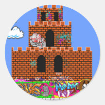 Fresh, Funky, Fashionable, Retro, Cool Round Stickers