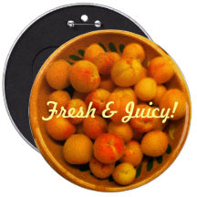 Fresh & Juicy Apricots Button