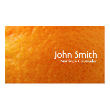 Fresh Orange Marriage Counseling Business Card