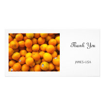 Fresh Oranges Photo Cards