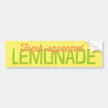 Fresh Squeezed Lemonade Bumper Stickers