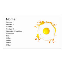 Fried_Egg Business Card Templates