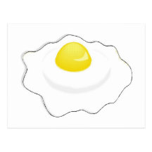 fried egg post card
