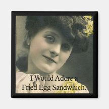 Fried Egg Sandwich Magnet