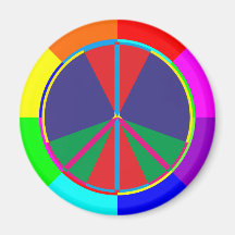 Friedenssymbol peace symbol kühlschrankmagnet