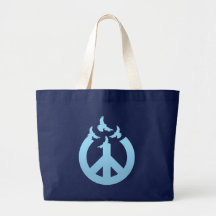 Friedenssymbol Tauben peace symbol doves Einkaufstasche