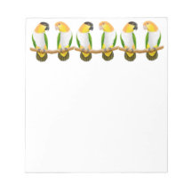 Friendly Caique Parrots Notepad