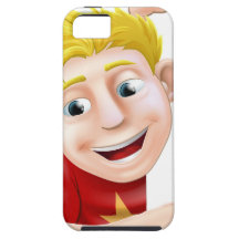 Friendly Young man or Boy Pointing Case For The iPhone 5