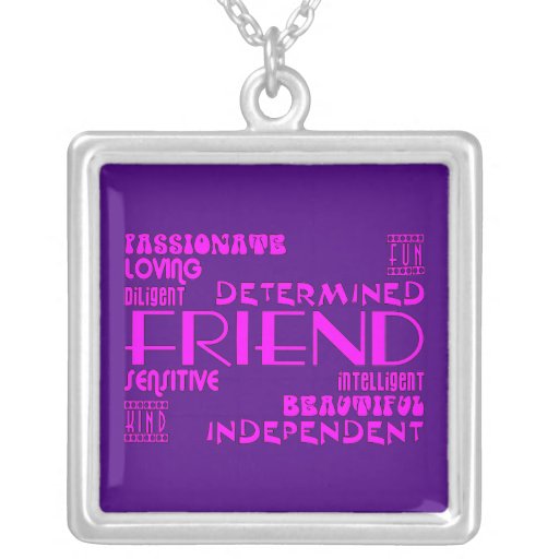 Friends Birthday Parties & Christmas : Qualities Necklace
