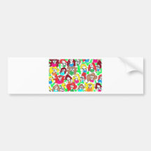 FRIENDS, FRENEMIES, ENEMIES, ALL TOGETHER BUMPER STICKER