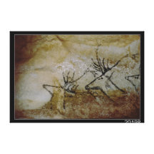 Frieze of deer, c.17000 BC Stretched Canvas Print
