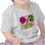 Frog 2nd Birthday Pink Shirts