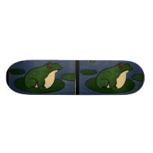 Frog - Antiquarian, Colourful Book Illustration Skateboard Deck