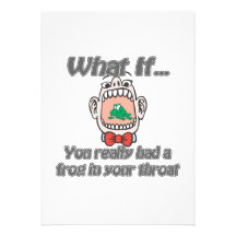 frog in throat custom announcement