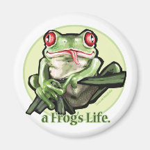 frog_life_zazzle1 fridge magnets
