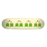 Frog Princess and Frog Prince, with hearts. Skate Board Deck