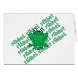 Frog Ribbet Greeting Cards