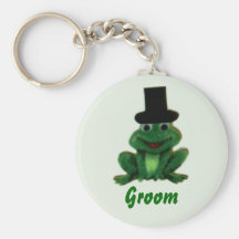 Froggy Wedding Groom Keyring Keychains