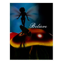 Frogs Believe in Fairies postcard print