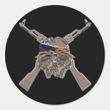 From My Cold Dead Fingers Metal Round Sticker
