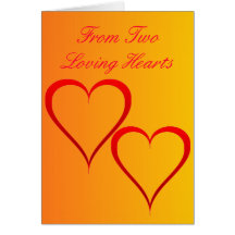 From Two Loving Hearts Card