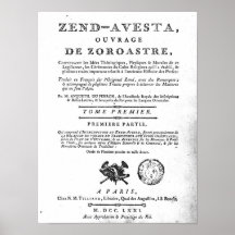 Frontispiece of an edition of the 'Zend Print