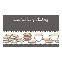 frosted cookies bakery baking business cards