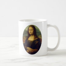 Frowning Mona Lisa Mugs