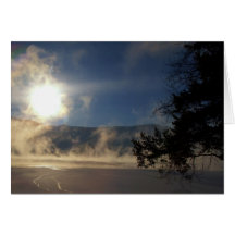 Frozen Canim Lake greeting card