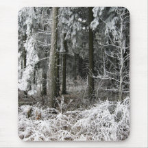 frozen forest mouse pads