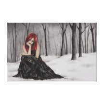 Frozen Hearts Canvas Print